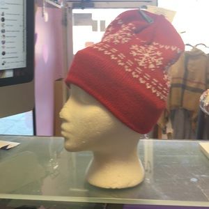 Cute red& white hat woman’s
